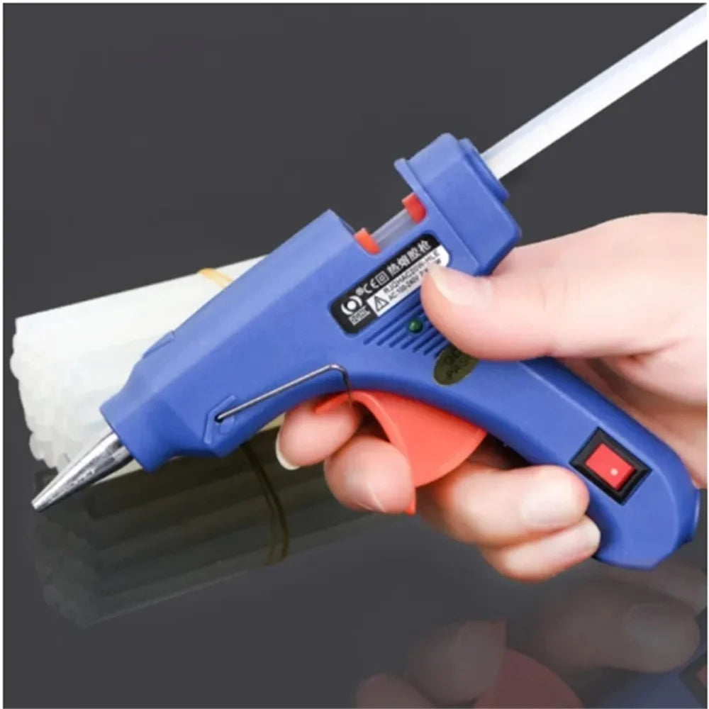 20W Mini Hot Melt Glue Gun Kit with 10 Glue Sticks – DIY Crafts