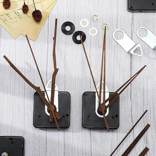 Black Walnut Traced Replacement Hands Atomic Quartz Silent Controlled Wall Clock Movement Mechanism DIY Set Accessories Peaceful Pleasures Health and Wellness