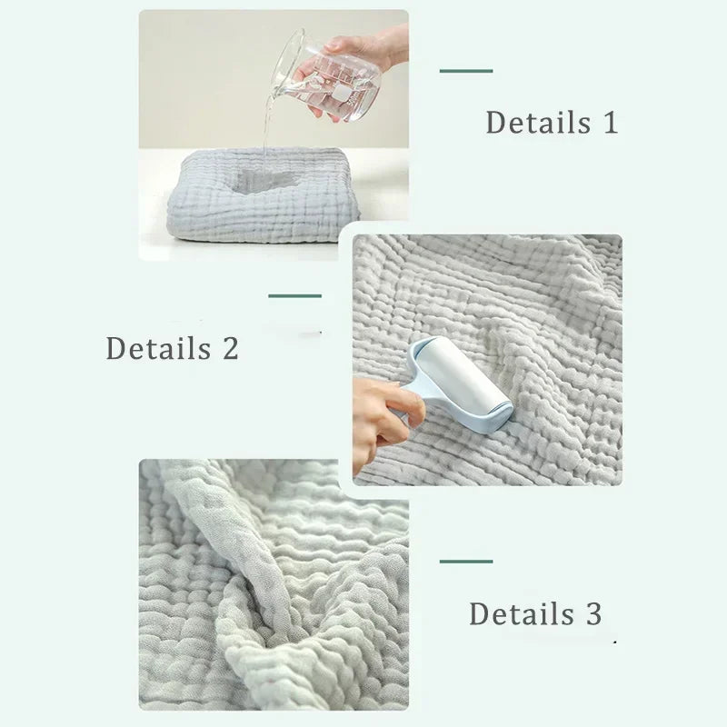 6-Layer Muslin Baby Swaddle Blanket & Bath Towel 105x105cm