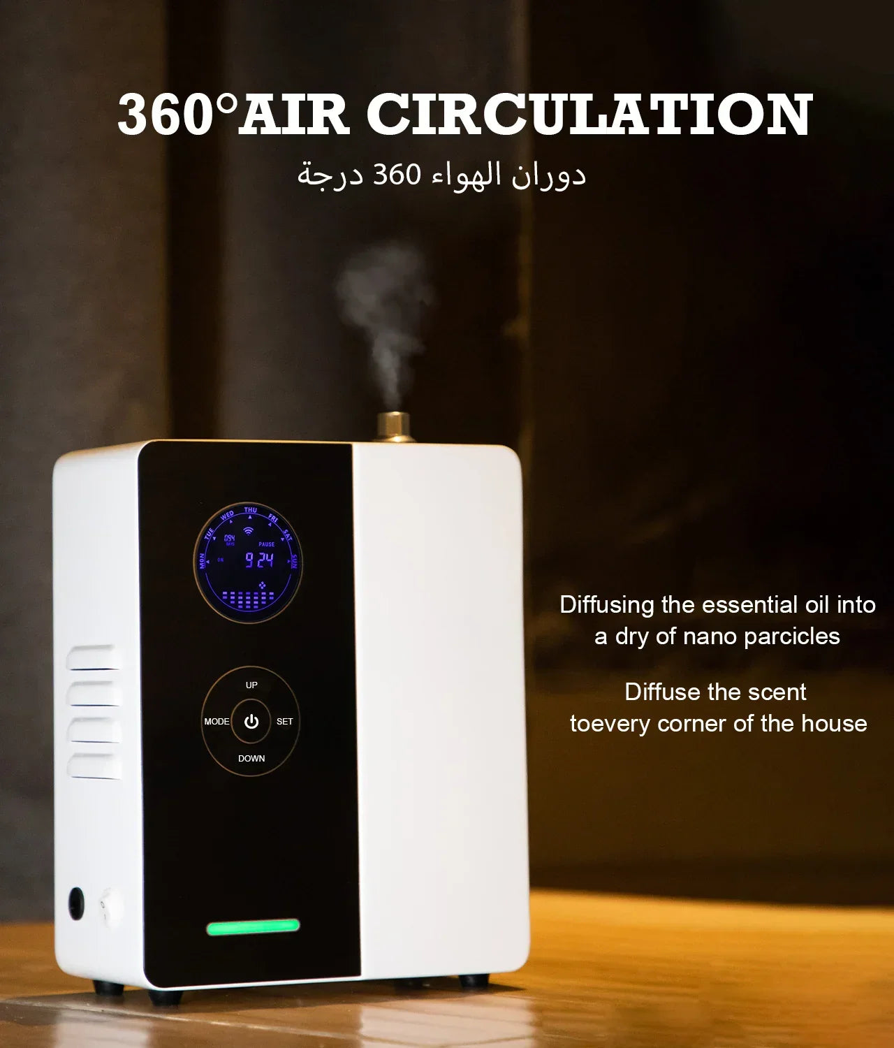 NAMSTE WiFi Scent Diffuser – 1,200 Sq Ft HVAC Smart Home Peaceful Pleasures Health and Wellness