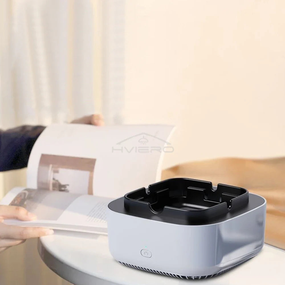 Smokeless Ashtray Air Purifier | Negative Ion & Aromatherapy