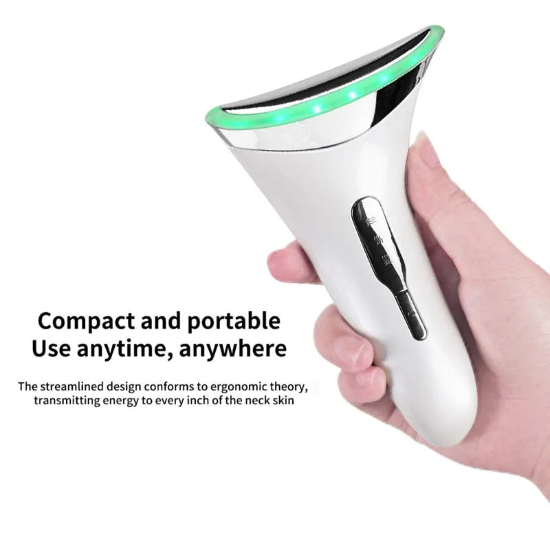 Skin Firming Face Lift V Face Anti-Wrinkle Neck Face Beauty Device 3 Colors Led Photon Ems Neck Beauty Device Facial Beauty Tool Peaceful Pleasures Health and Wellness