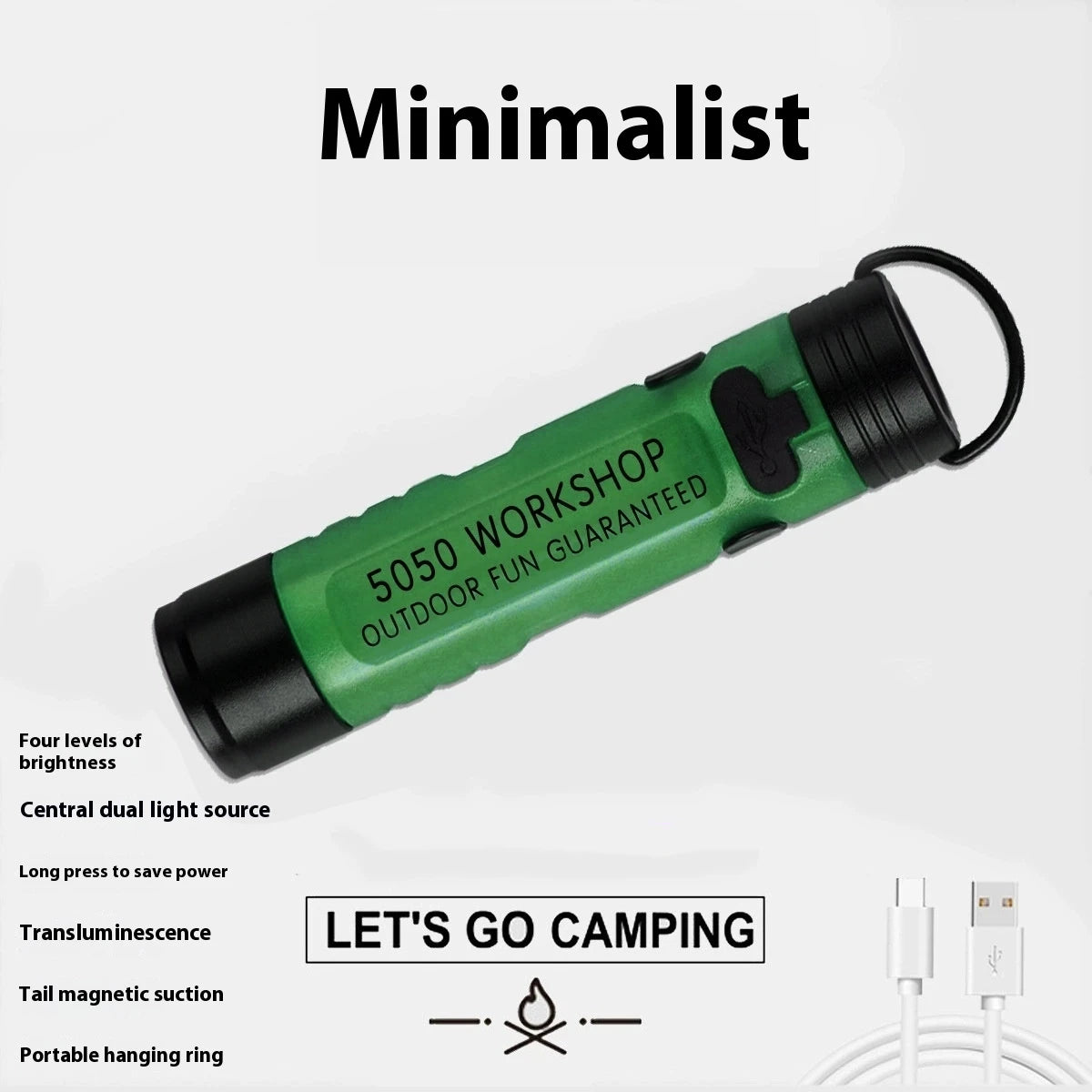 Pocket LED Flashlight with Key Clip – Emergency Outdoor Light
