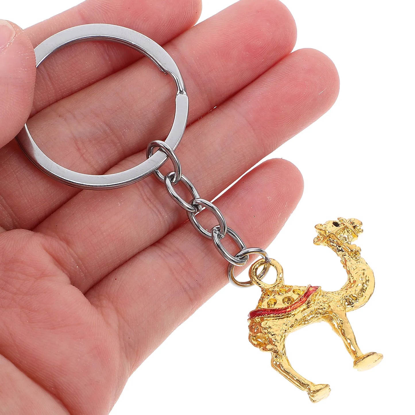 3Pcs Camel Keychain Pendant Set Animal Keychain for Bag Backpack Car Keys Lightweight Stylish Camel Hanging Ornament Fashion Peaceful Pleasures Health and Wellness