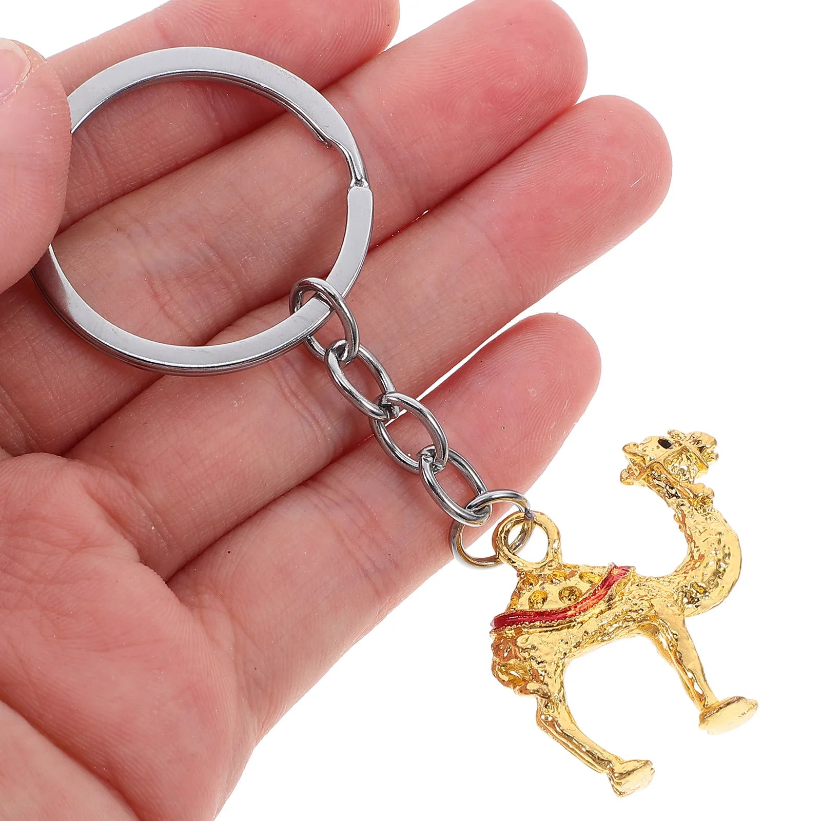 3Pcs Camel Keychain Pendant Set Animal Keychain for Bag Backpack Car Keys Lightweight Stylish Camel Hanging Ornament Fashion Peaceful Pleasures Health and Wellness
