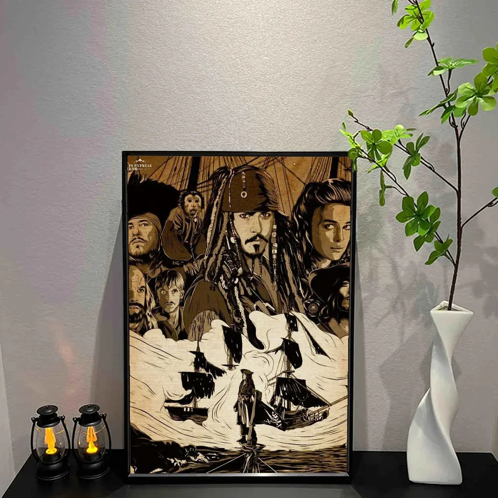 Pirates of the Caribbean Canvas Wall Art Poster – Unframed