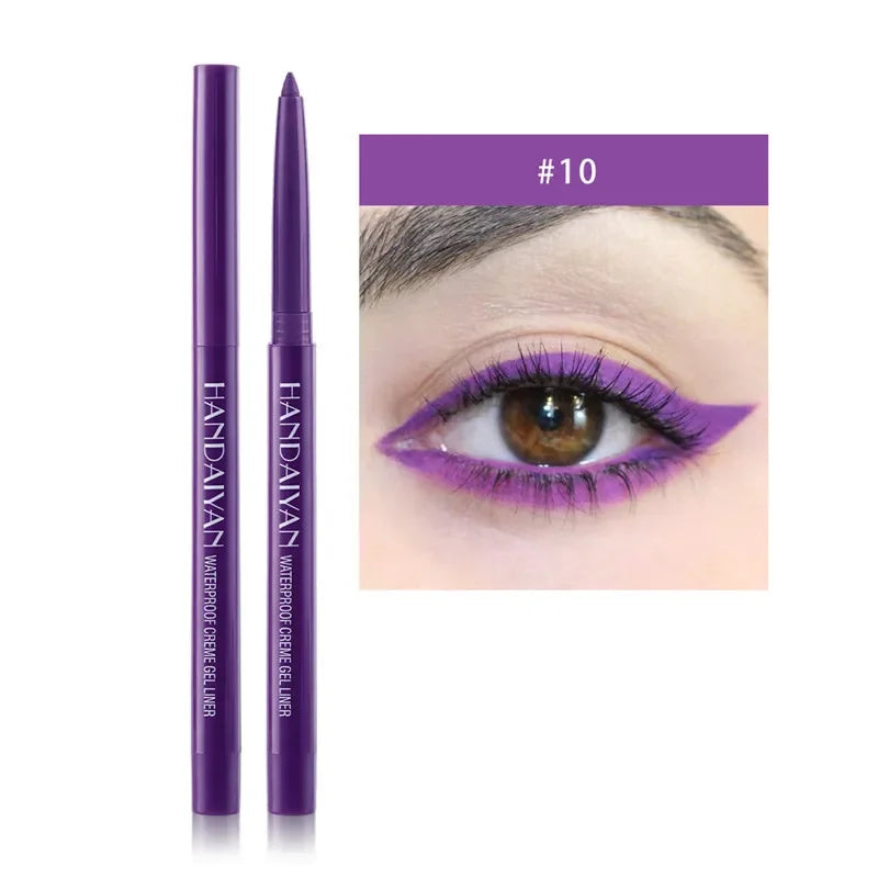 Handaiyan 20-Color Waterproof Matte Gel Eyeliner Pencil