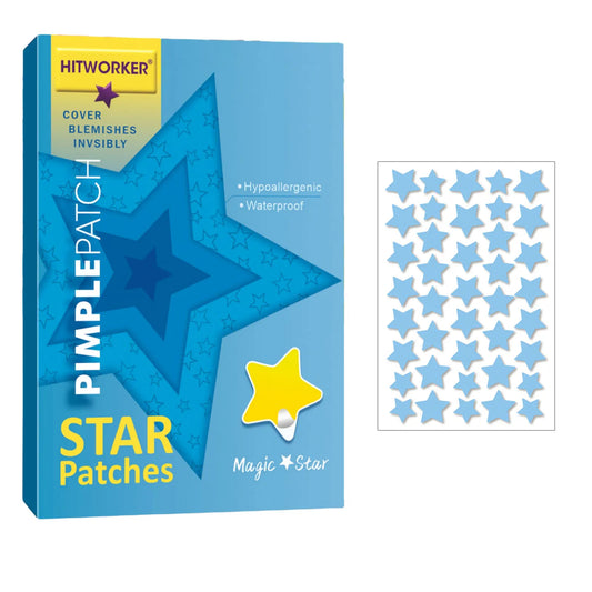 Star-Shaped Hydrocolloid Acne Patches 40 Pack – Alcohol-Free Acne Patches Peaceful Pleasures Health and Wellness 40PCS