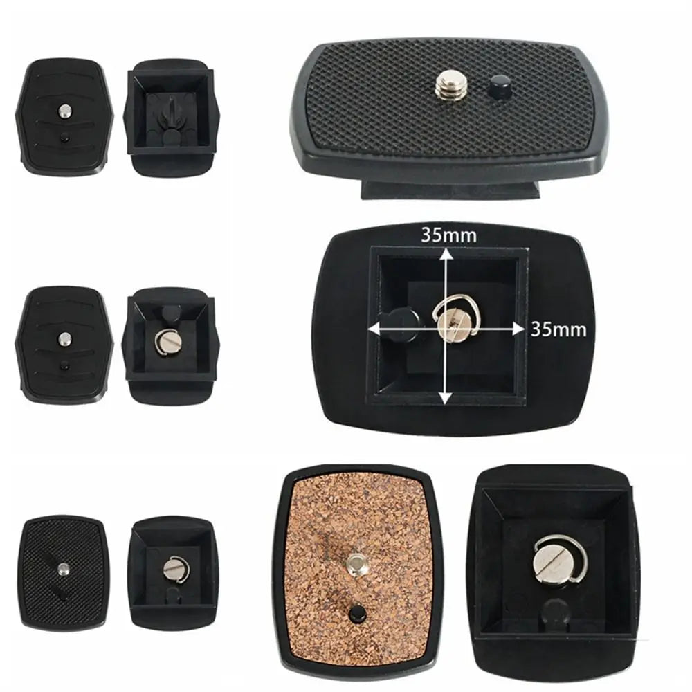 Camera Accessories 1/4 Screw Tripod Head Plate Plate Adapter Screw Mount Camera Plate Plastic Quick Release Camera Tripod Peaceful Pleasures Health and Wellness