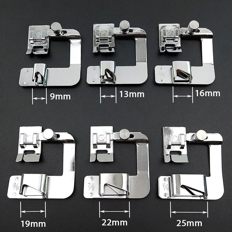 Snap-On Rolled Hem Presser Feet Kit 9–25mm | 6290 Sewing
