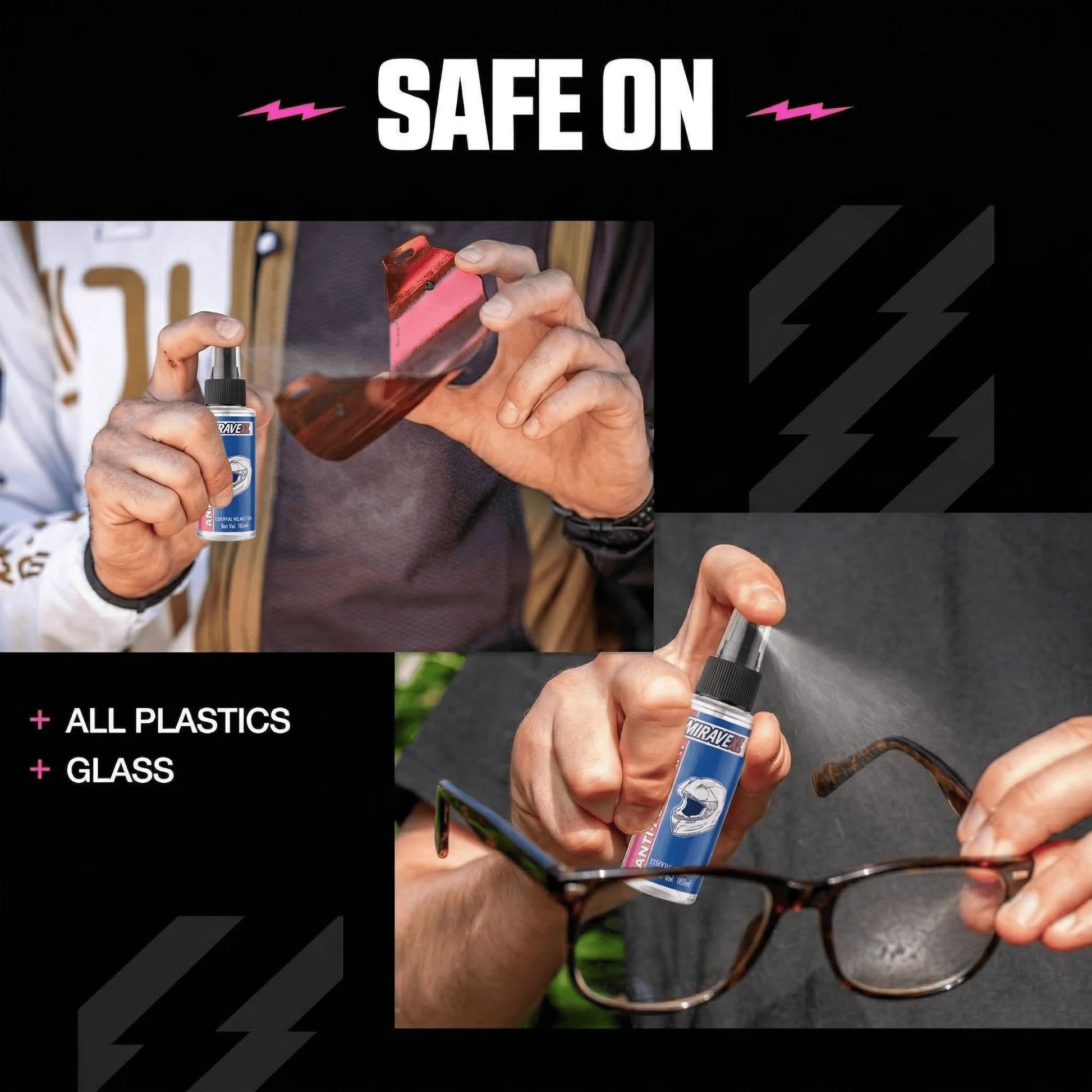 105ML Premium Anti-Fog Treatment Long-Lasting Intensive Anti-Mist Spray for Motorcycle Helmet Visors Goggles and Glasses Peaceful Pleasures Health and Wellness
