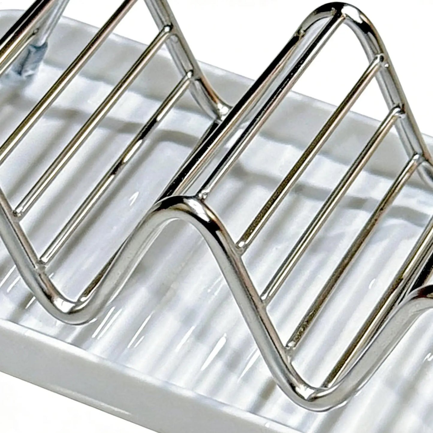 Stainless Steel Soap Dish with Draining Tray | Bathroom Rack