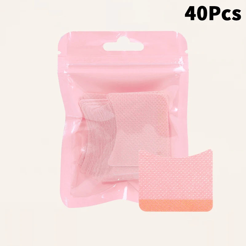 40/50Pcs Disposable Cotton Eyelashes Patch Sticker For Removing False Lash Eye Pads Patch Eyelash Extension Pad Women Makeup Peaceful Pleasures Health and Wellness 40Pcs Pink
