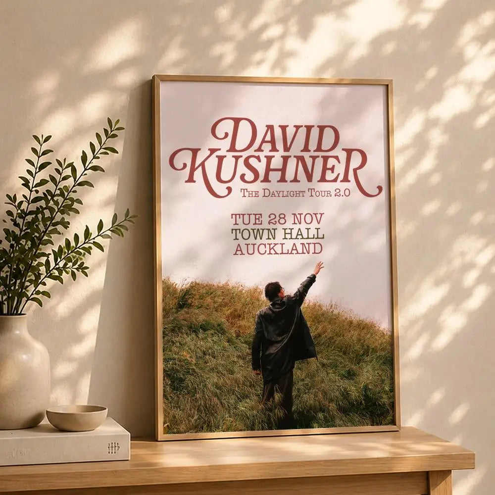 Singer D-David KushnerS Poster HD Self Adhesive Waterproof Wall Art Ideal for Home Office Dorm Bedroom Great Gift Peaceful Pleasures Health and Wellness