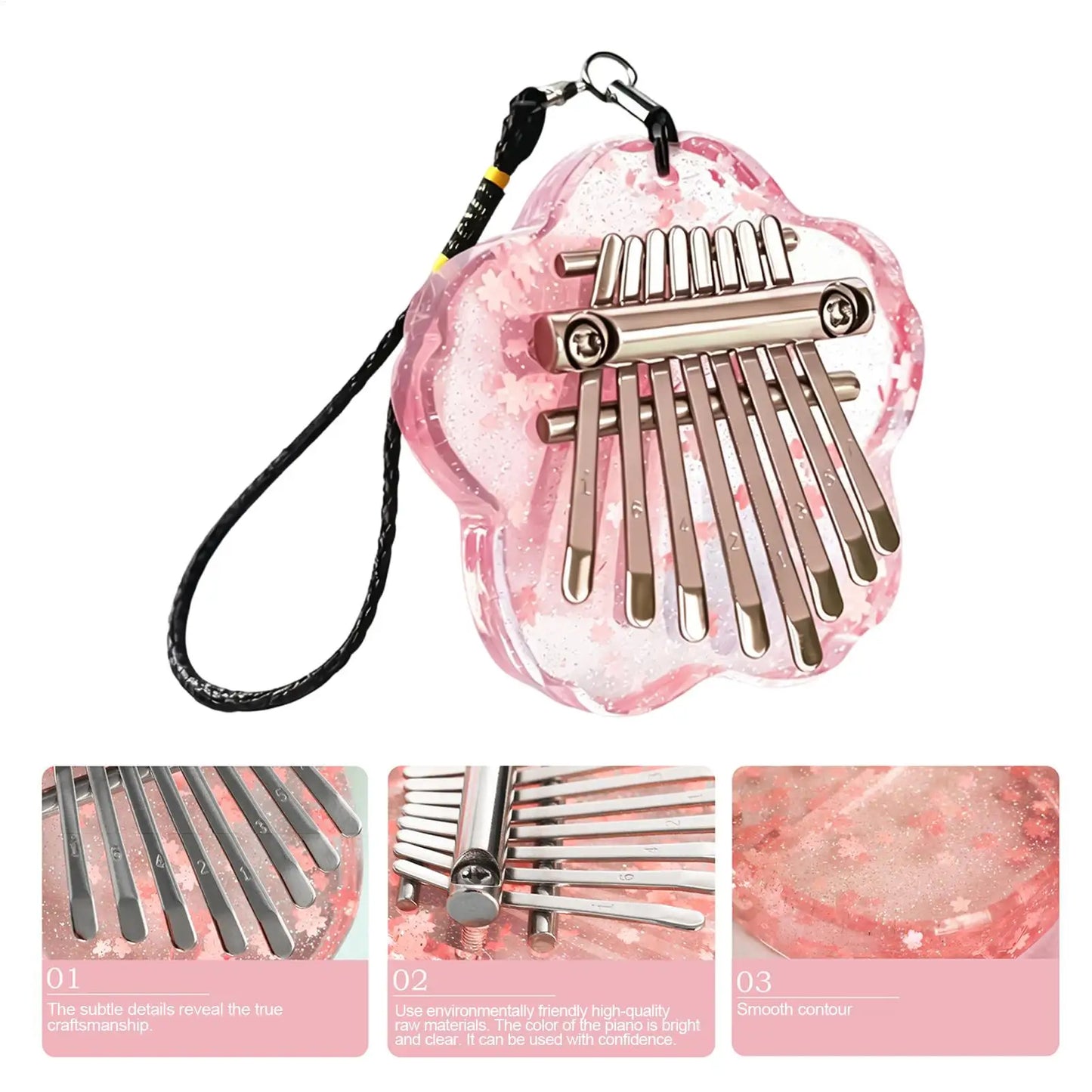 8-Key Mini Kalimba Thumb Piano – Portable Gift for All Ages