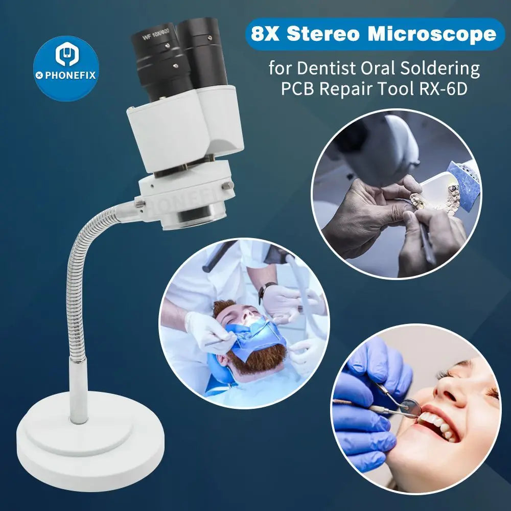 8X Microscope Jewelry Inlaid Small Binocular Stereoscopic Microscope Peaceful Pleasures Health and Wellness