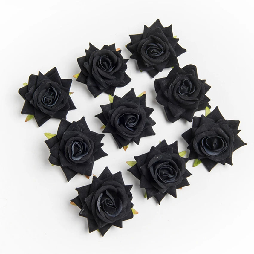 Artificial Silk Rose Flower Heads 5/10 Pcs | Wedding & Home Décor