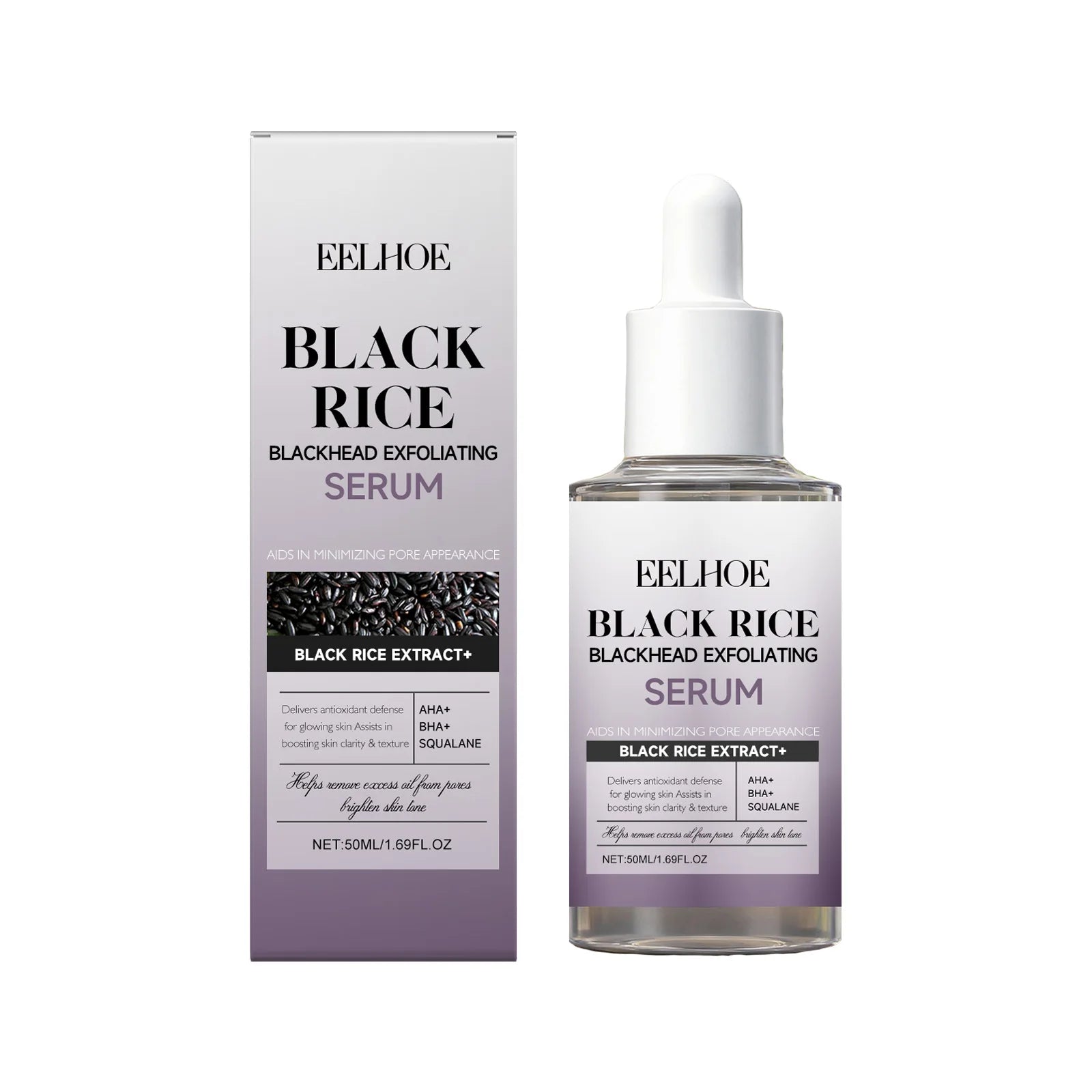 Black Rice Exfoliating Essence Nourishing Smooth Skin Improve Skin Elasticity Lightweight Texture Moisturizing Black Rice Serum Peaceful Pleasures Health and Wellness