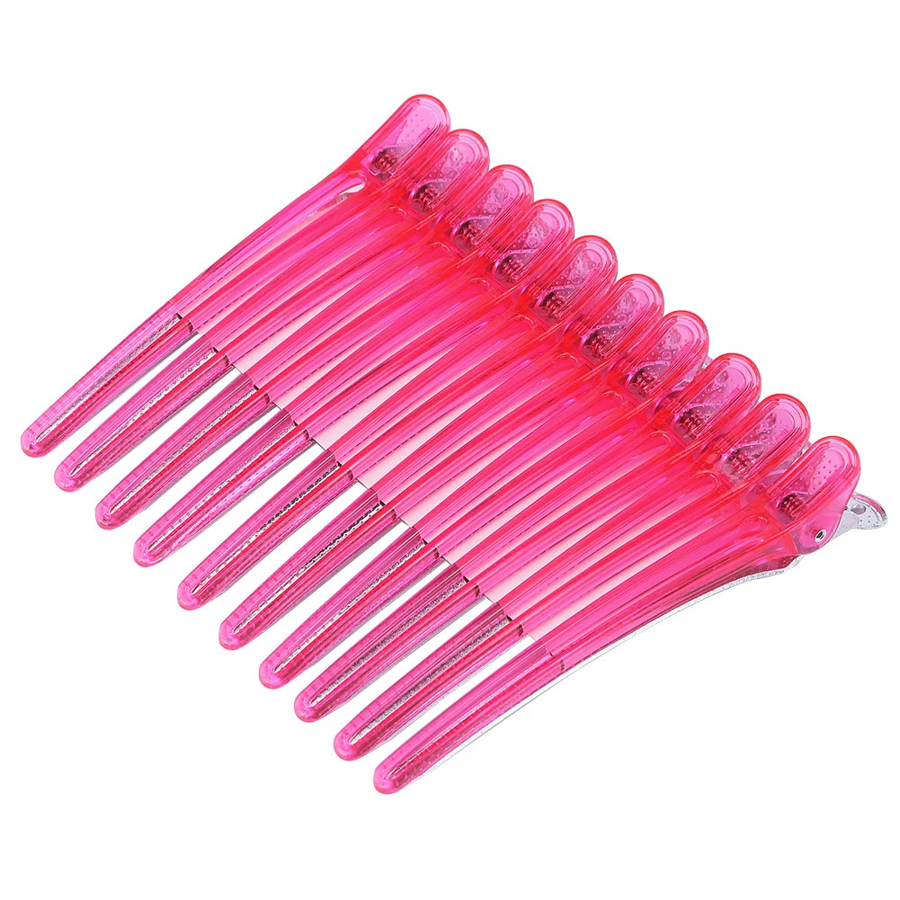 10Pcs Hairdressing Hair Clips Salon Hairdressing Plastic Clamps Professional Hair Sectioning Hairpin Styling Accessories Tools Peaceful Pleasures Health and Wellness