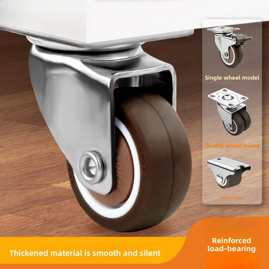 4PCS 360° Heavy Duty Swivel Caster Wheels – Red Trolley Castors Swivel Caster Wheels Oasis Select