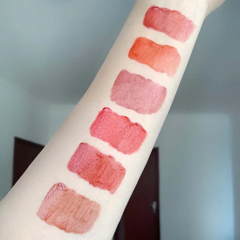 Waterproof Long-Lasting Lip Gloss Tint – 6 Shades Liquid Lipstick