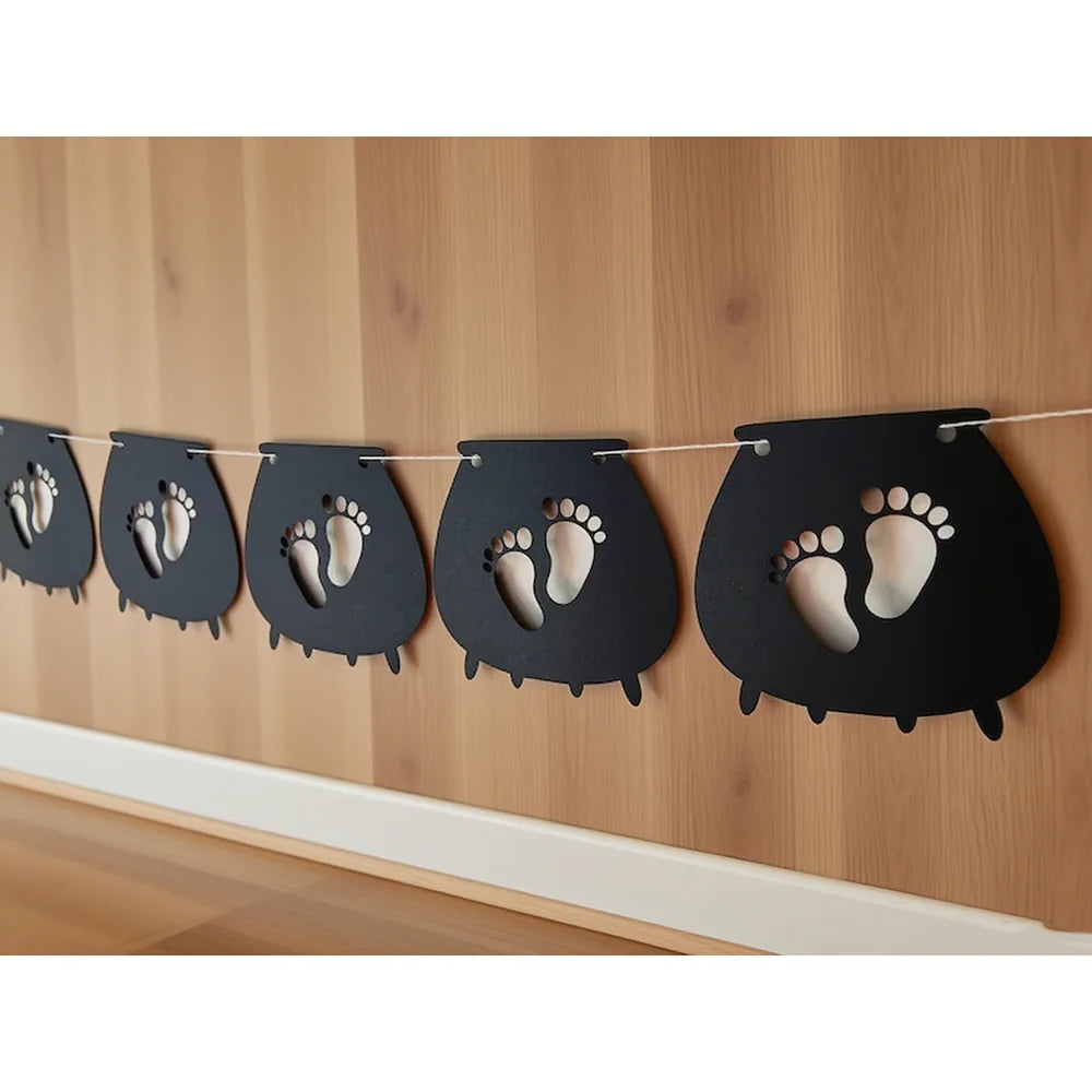 Halloween Baby Shower Banner – A Little Boo Is Due Bunting