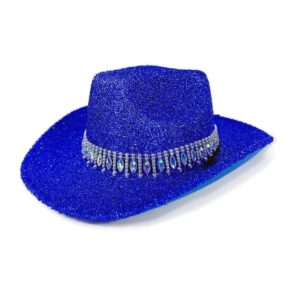 Women's Rhinestone Cowgirl Hat | Wide Brim Western Sun Hat