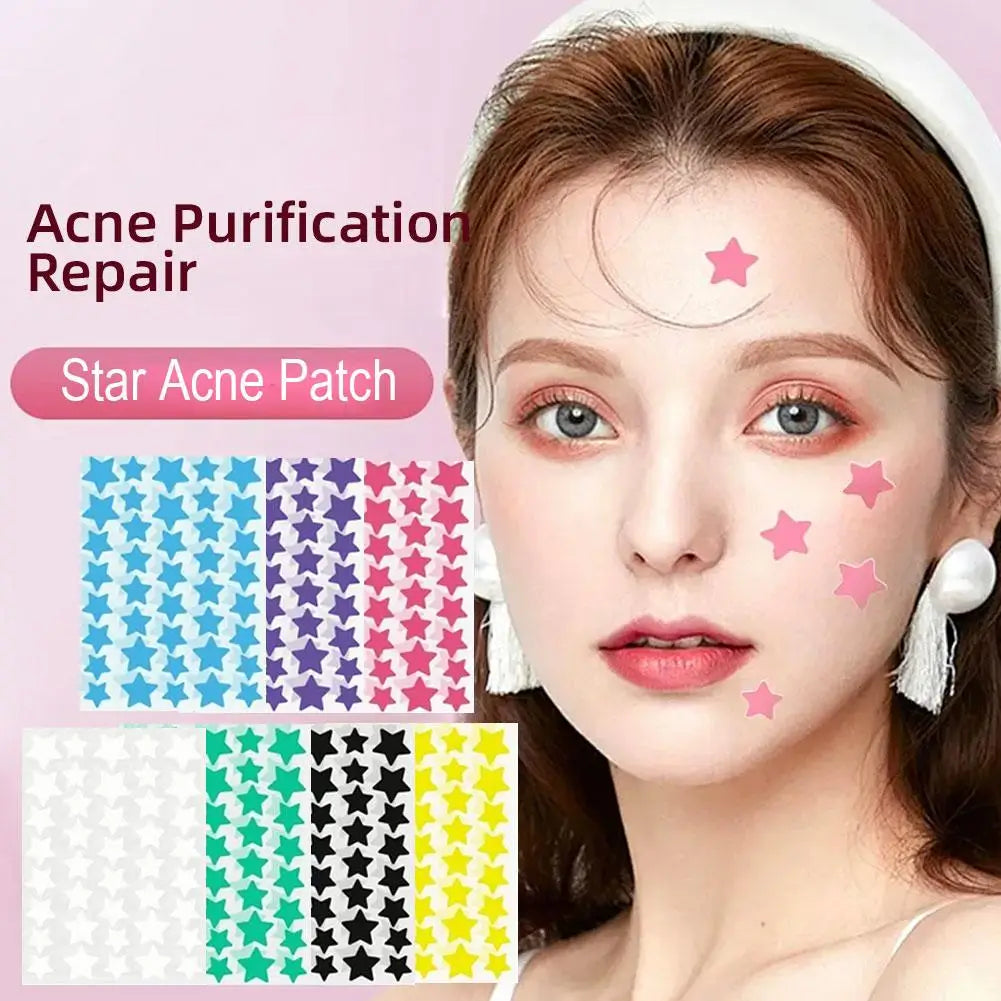 Star Hydrocolloid Acne Patches – Ultra-Thin Colorful Pimple Dots
