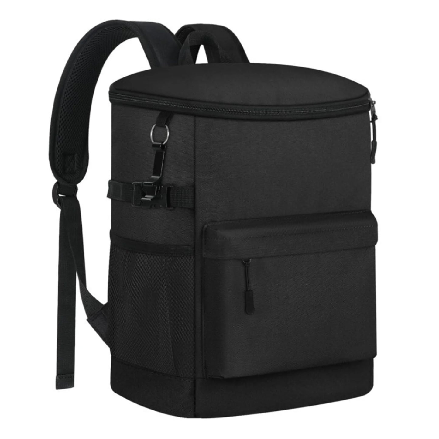 20L Insulated Cooler Backpack 33 Cans Capacity Leakproof for Camping Hiking Picnic Beach Travel with Comfortable Shoulder Straps Peaceful Pleasures Health and Wellness 20L black