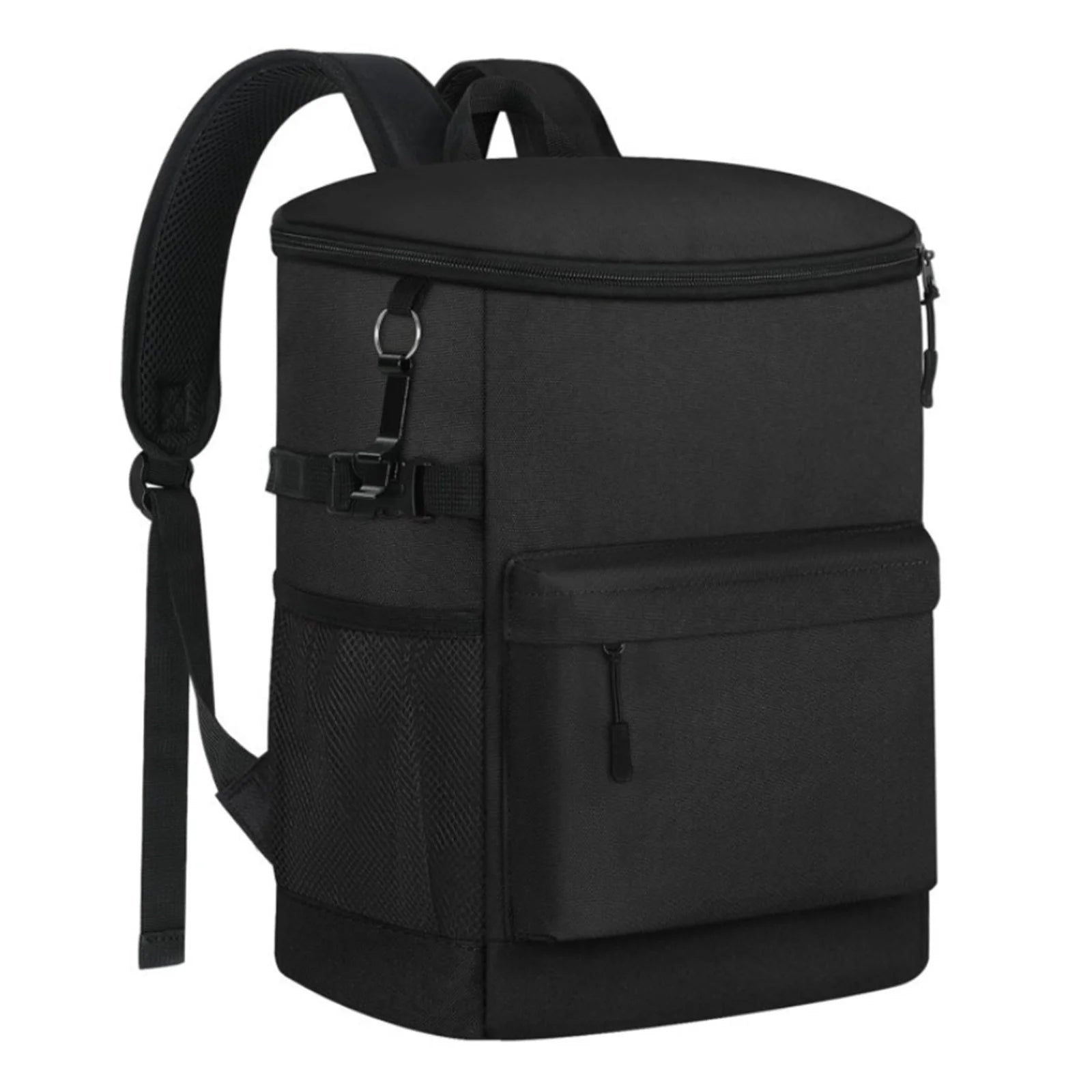 20L Insulated Cooler Backpack 33 Cans Capacity Leakproof for Camping Hiking Picnic Beach Travel with Comfortable Shoulder Straps Peaceful Pleasures Health and Wellness 20L black