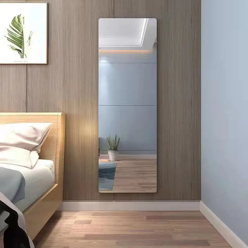 Self Adhesive Acrylic Mirror Flexible Waterproof Stickers Tiles for Art Door Wardrobe Wall Bathroom Decor Home Mirror Decal Peaceful Pleasures Health and Wellness
