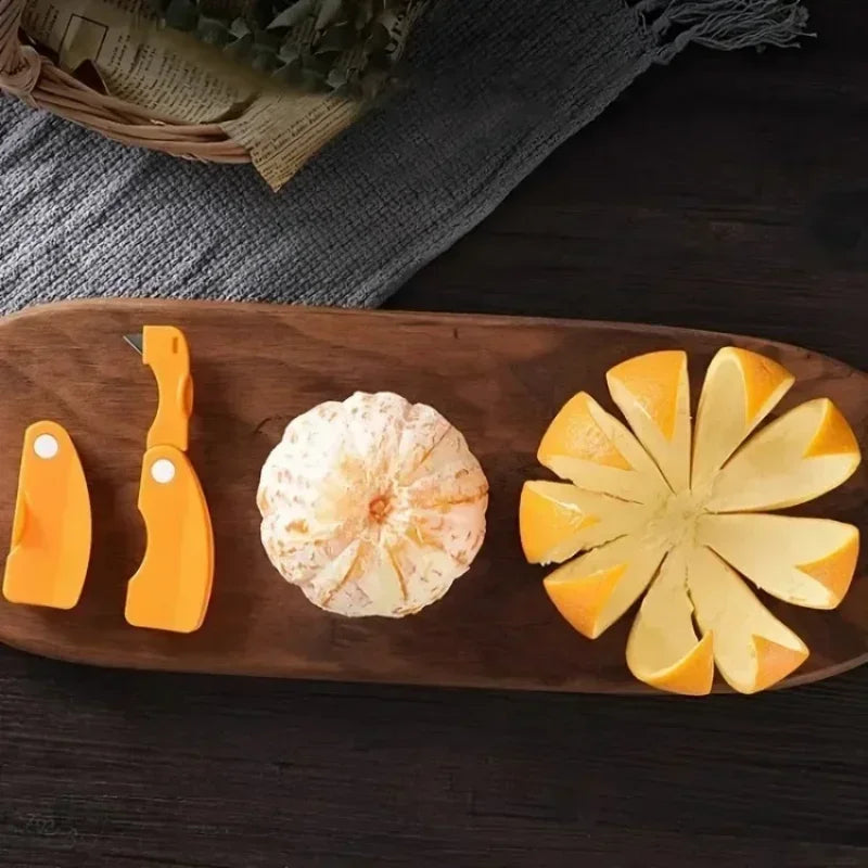 1pc/2pcs peeler,plastic folding handle fruit peeler tool,vegetable and fruit cutter,creative lemon and grapefruit peeler,kitchen Peaceful Pleasures Health and Wellness