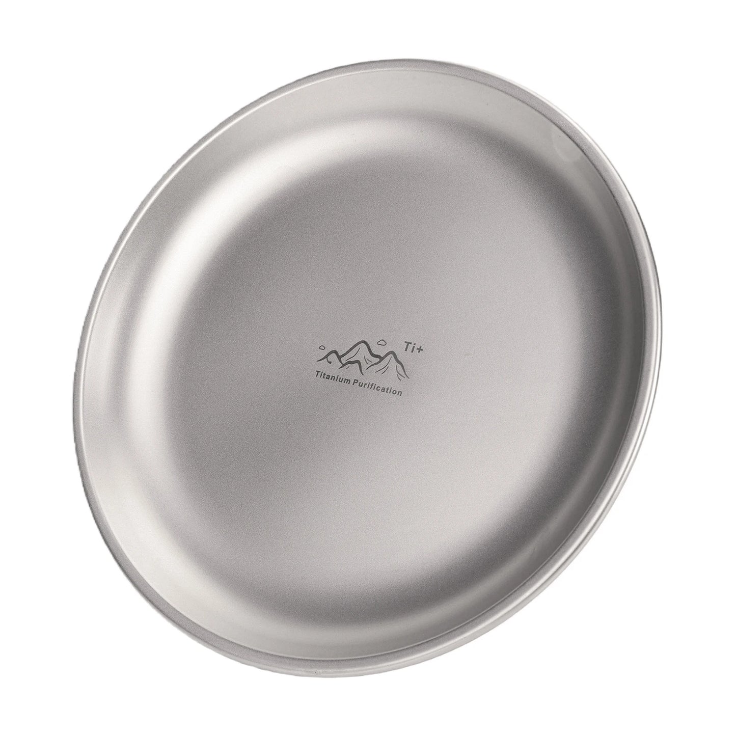 Titanium Purification Plate Portable Travel Tableware Anti-Fall Backcountry Dinnerware Creative Home Dish Plate Camping Supplies Peaceful Pleasures Health and Wellness Medium 1PCS