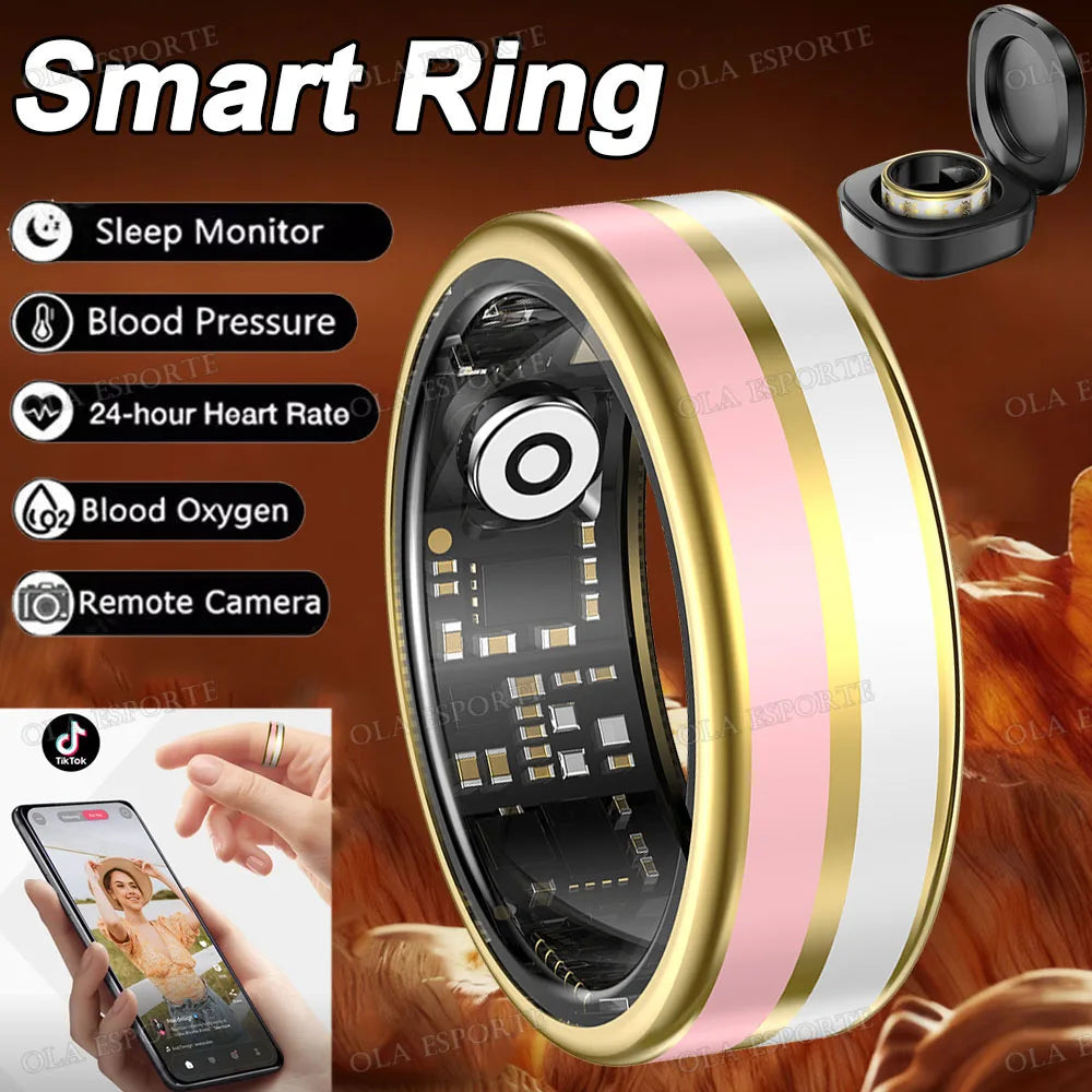 Smart Ring – Heart Rate, SpO₂ & Sleep Tracker | IP67 Waterproof