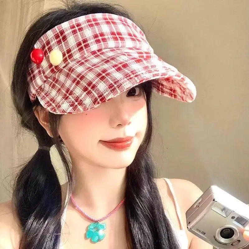 Women's Adjustable UV Sun Visor Hat – Knit Cap 6 Colors