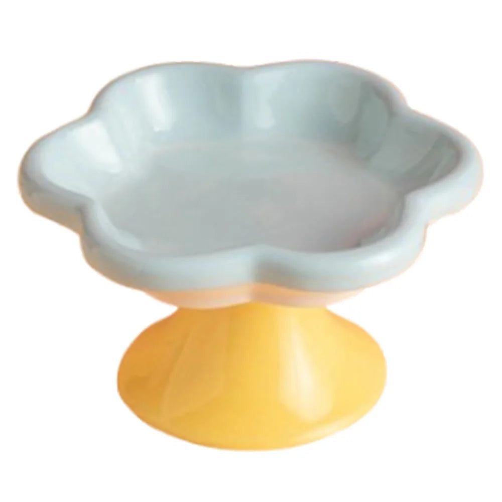 Elevated Ceramic Cat Bowl | Non-Slip Anti-Tip Raised Feeder