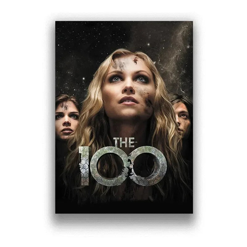 The 100 Season TV Series Minimalist Aesthetics Canvas Painting, Modern Print Wall Art for Living Room Home Decor Peaceful Pleasures Health and Wellness