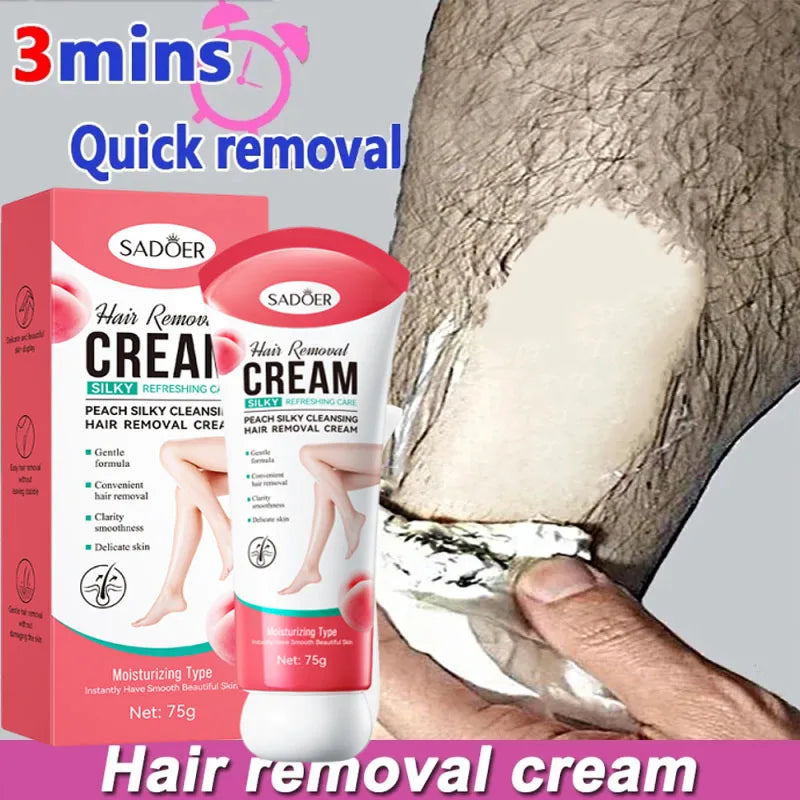 SADOER 3-Min Hair Removal Cream | Face, Body & Intimate Areas