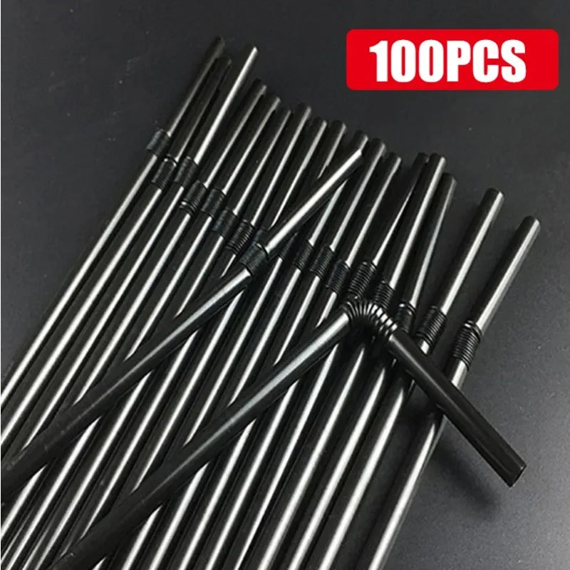 Multicolor Fluorescent Bendable Drinking Straws – Party & Wedding