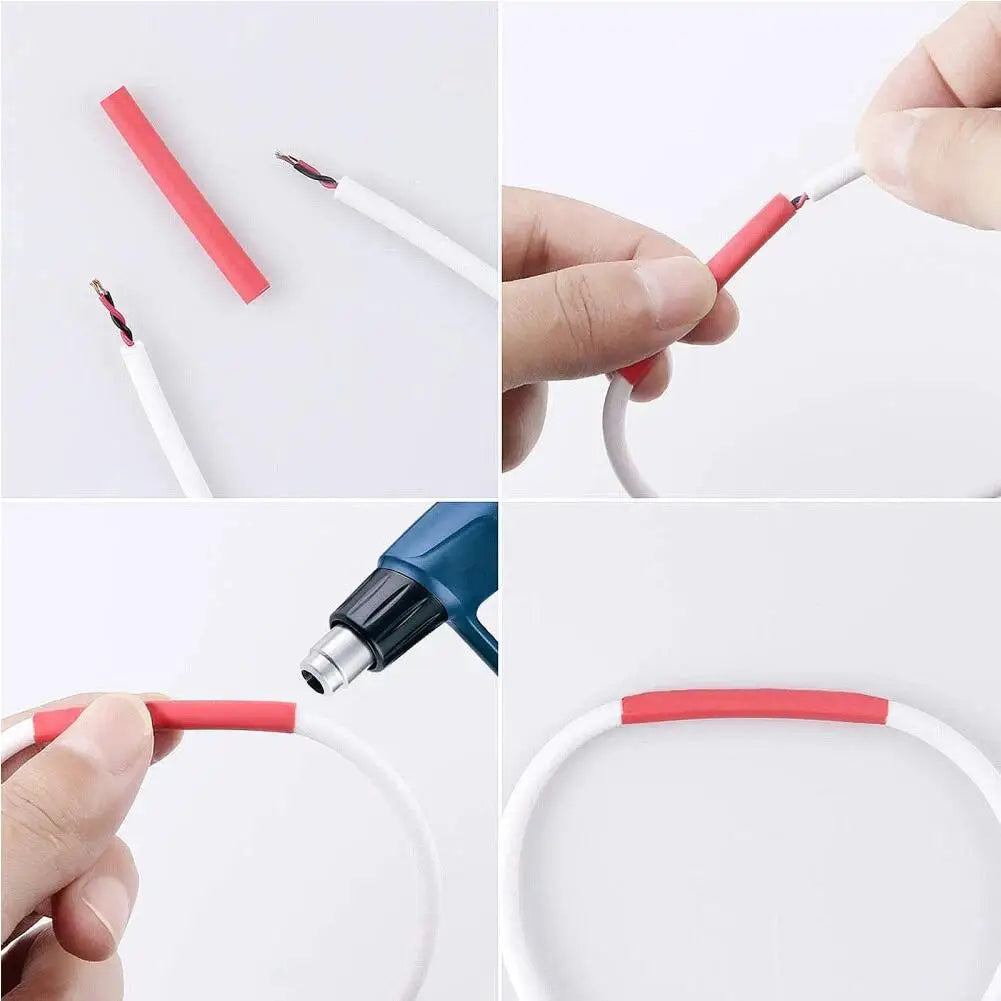 164/328Pcs 2:1 Heat Shrink Tubing Wire Cable Insulation Sleeves Protecter Thermoresistant Heat Shrink Tube Wire Connect Cover Peaceful Pleasures Health and Wellness