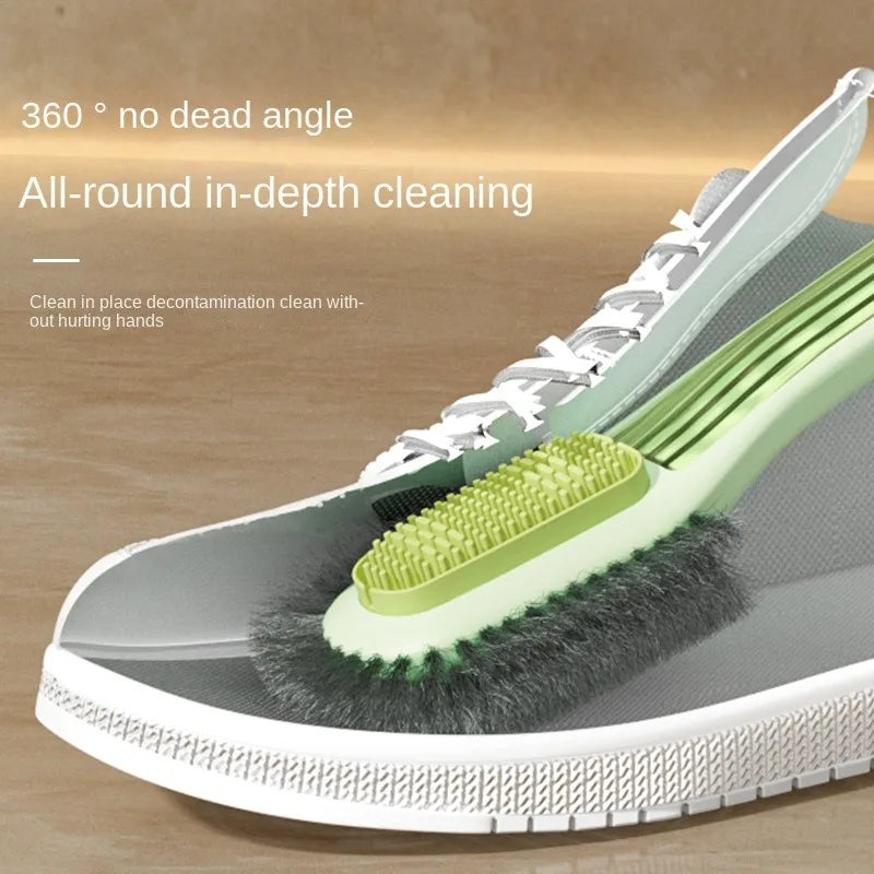 Double-Sided Shoe Brush for Suede, Leather & Canvas Shoes