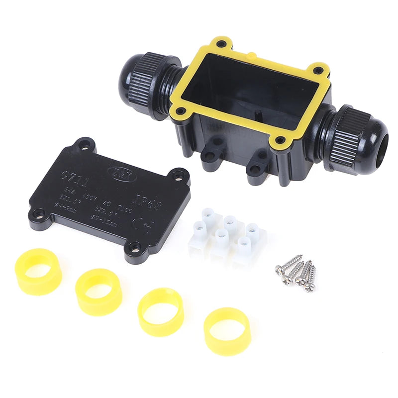 2 Way Waterproof Electrical Junction Box For Outdoor Lighting Cable IP68 Peaceful Pleasures Health and Wellness