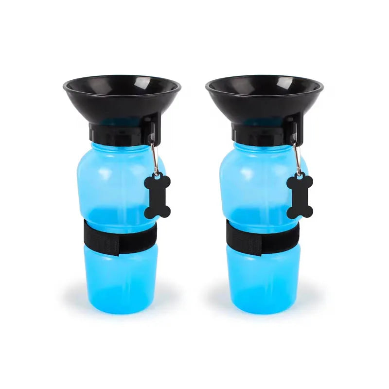 500ml Portable Pet Water Bottle – Leak-Proof Travel Cup for Dogs