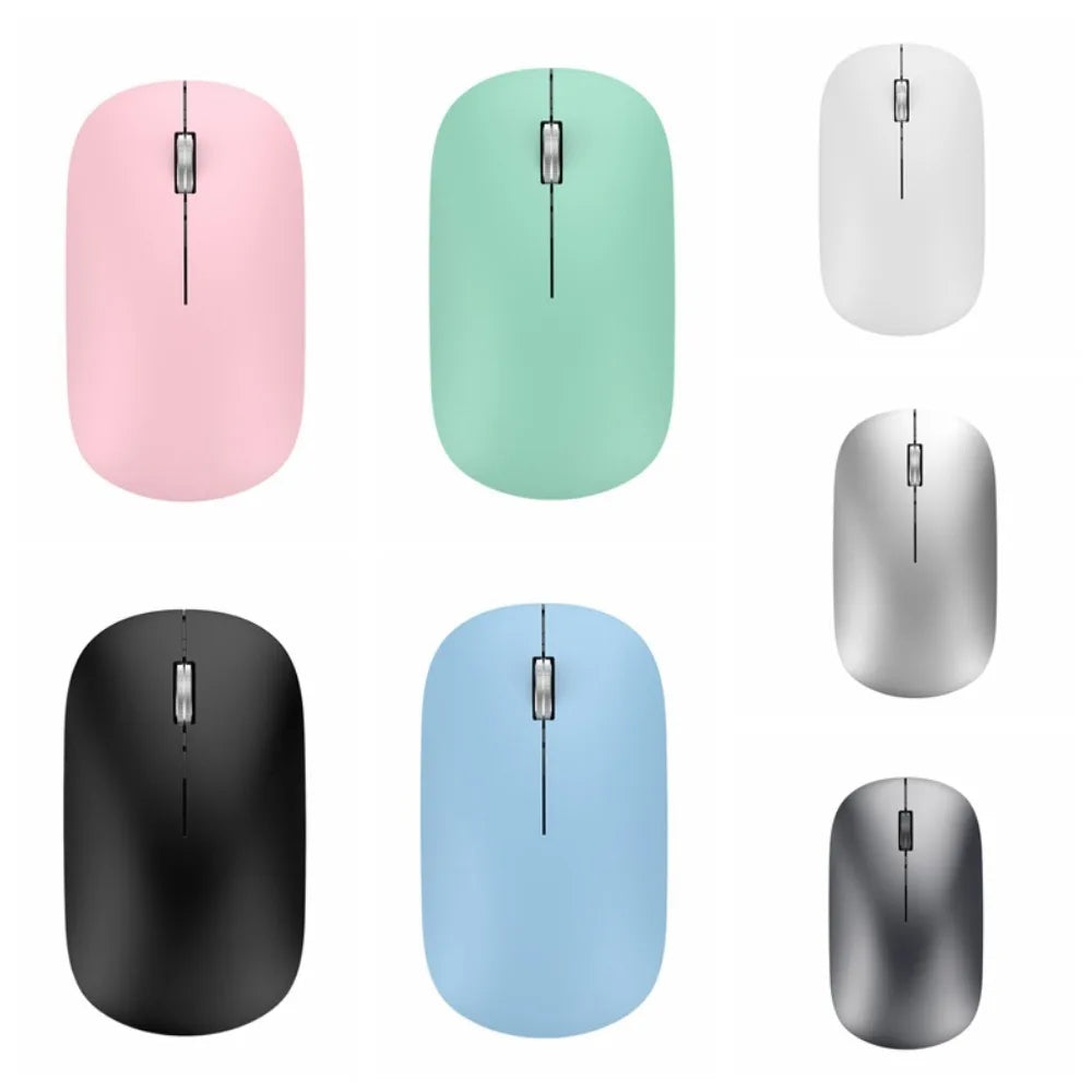 2.4Ghz+BT Wireless Mouse Dual-mode Colorful Computer Silent Mouse Lightweight Noiseless Bluetooth Gaming Mouse PC/Laptop Peaceful Pleasures Health and Wellness