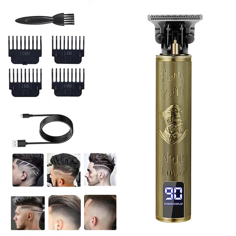 XMSJ Cordless Hair Clipper & Engraving Trimmer for Men