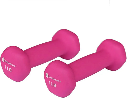 Soft Grip Neoprene Dumbbells Pair, Non-Slip Handles for Comfortable Workouts, Set of 2 Peaceful Pleasures Health and Wellness United States