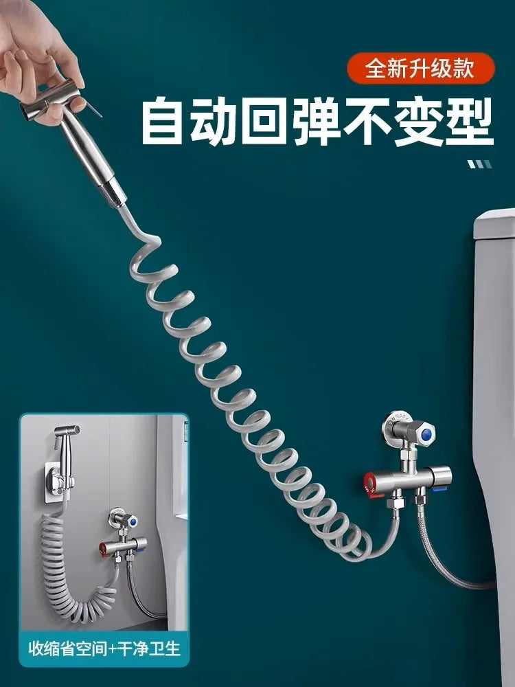 Flexible PVC Spring Shower Hose 1.5–5M | Bidet Sprayer
