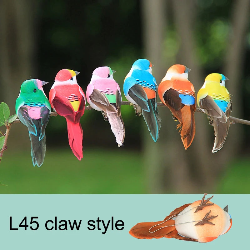 Artificial Simulation Bird Figurine | DIY Home & Garden Decor