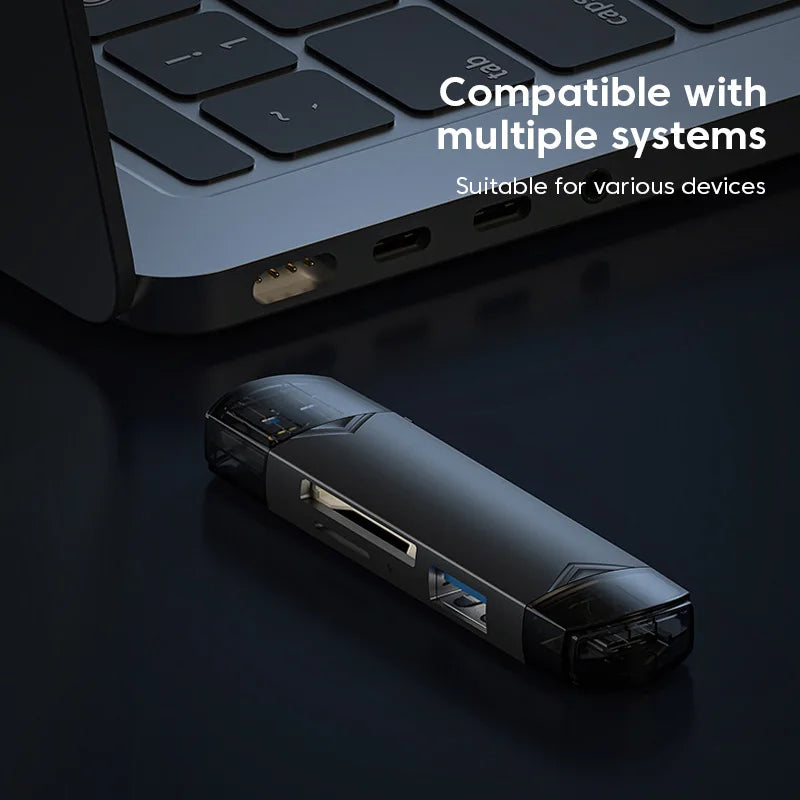 6 in 1 Otg Type C Card Reader USB 3.0 Micro Sd Mini Adapter TF USB Flash Drive Converter Mobile Phone Accessories Peaceful Pleasures Health and Wellness