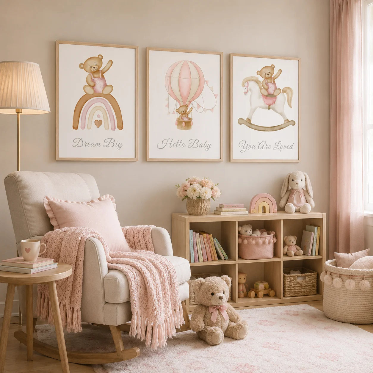 Teddy Bear Canvas Print – Nursery & Kids Room Wall Art Poster Canvas Wall Art Print Peaceful Pleasures Health and Wellness